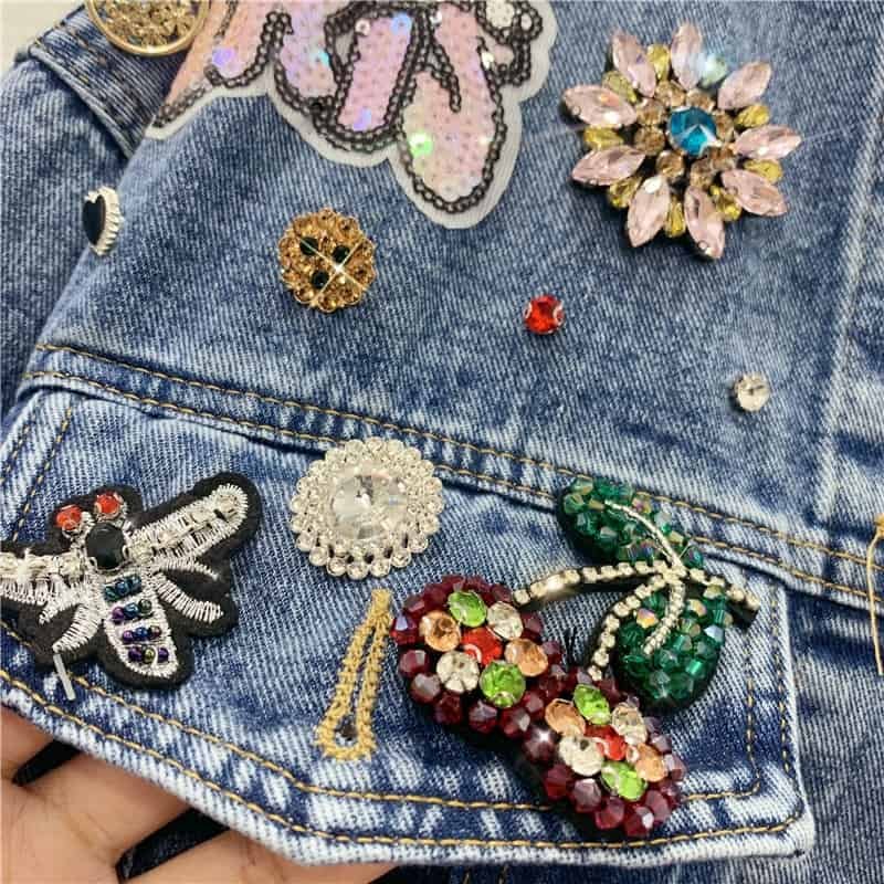 patch on jean jacket