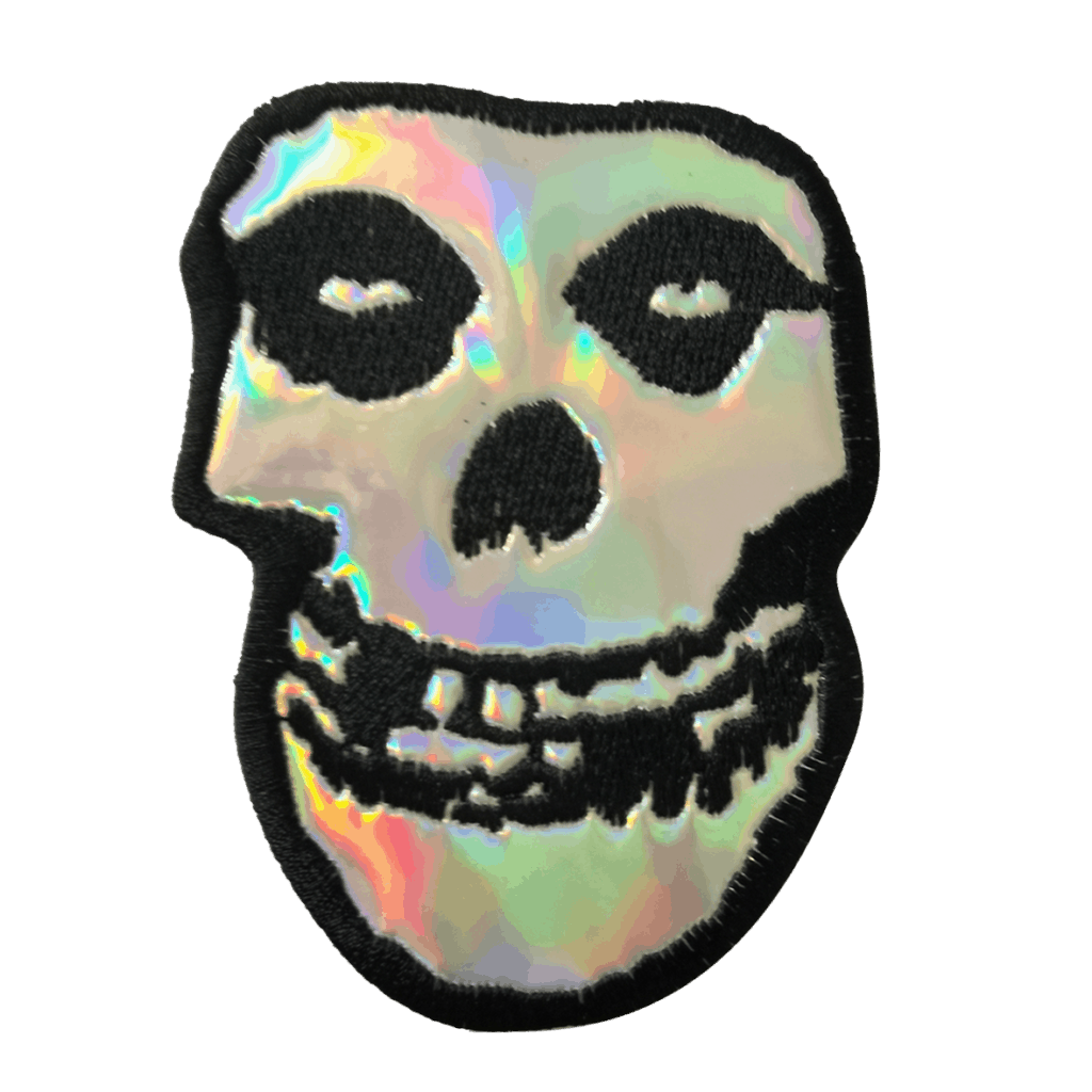 iridescent skull patch