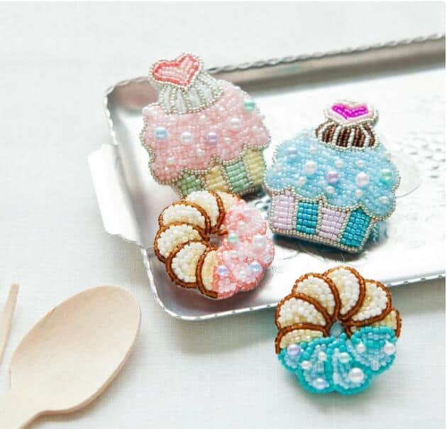 beaded cake patch
