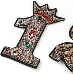 rhinestone letter patch