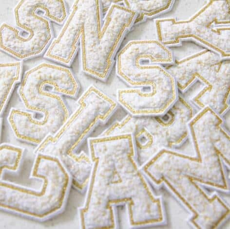 chenille varsity letter patch