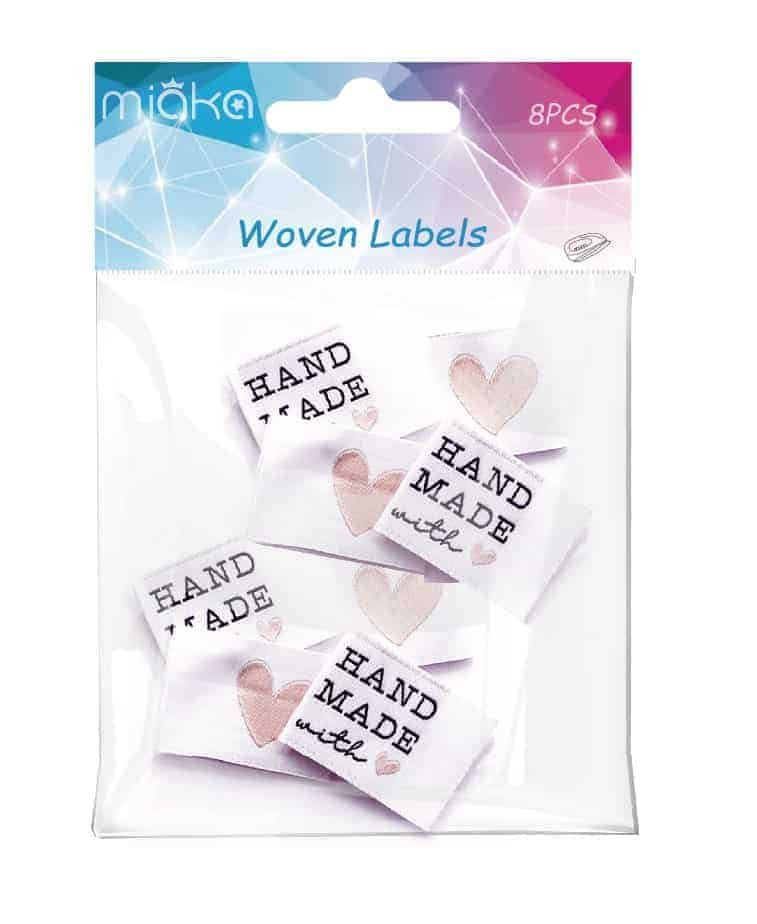 woven label with head card