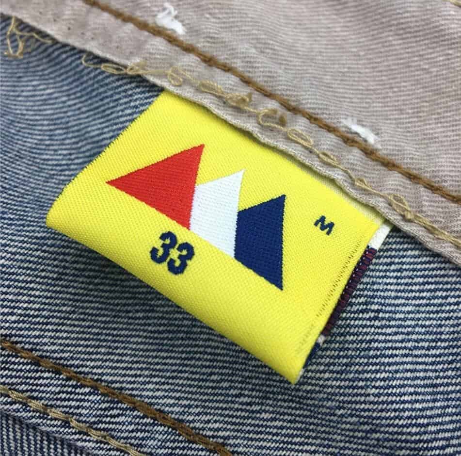 label in denim