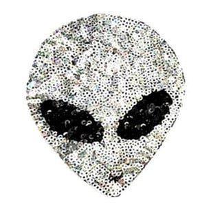 alien sequin patch