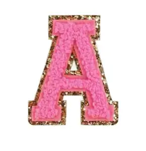 chenille letter a