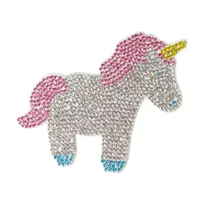 unicorn rhinestone patch