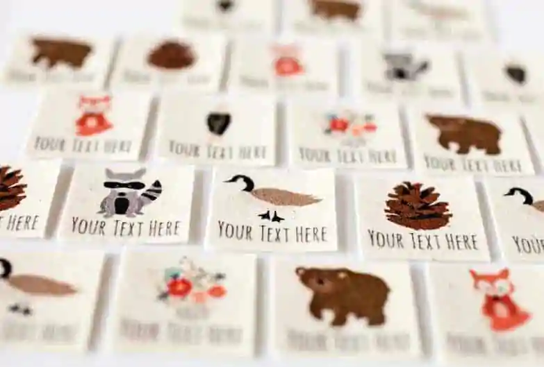 cotton print label