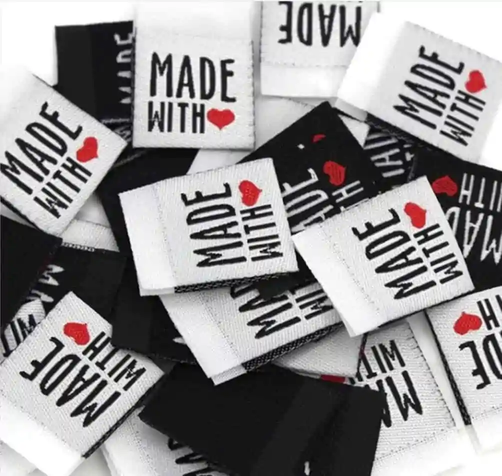 made with love label