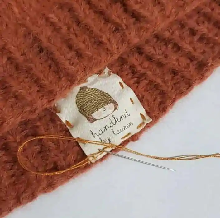 sew on label