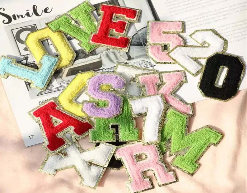 chenille letter patch 